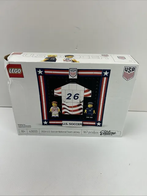 LEGO Editions 43033 2026 US Soccer National Team Jersey Set New Sealed