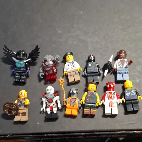 LEGO Minifigure Lot of 11 - Ninjago Mezmo, Ultra Agents Toxikita, Chima, CMF