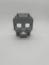 LEGO Light Bluish Gray 4x10x10 Rock Skull Head