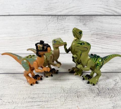 Lego Raptor Minifigure Velociraptor Jurassic Echo Delta Raptor05 Dinosaur Lot 4