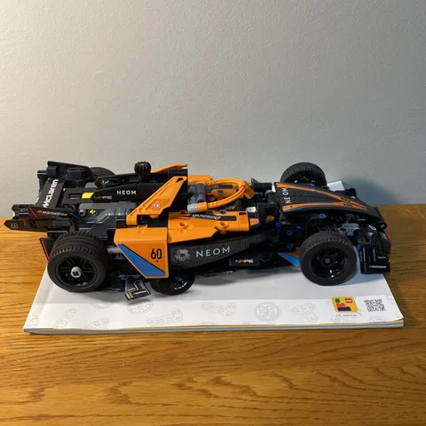 LEGO TECHNIC 42169 NEOM MCLAREN FORMULA E F1 INDY CAR PREOWNED W Manual No Box