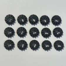 LEGO Parts - Black Technic, Gear 12 Tooth Bevel - No 6589 - QTY 15