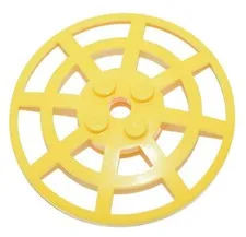 LEGO Yellow 6x6 Radar Dish Webbed space antenna round circle 4285 6399650