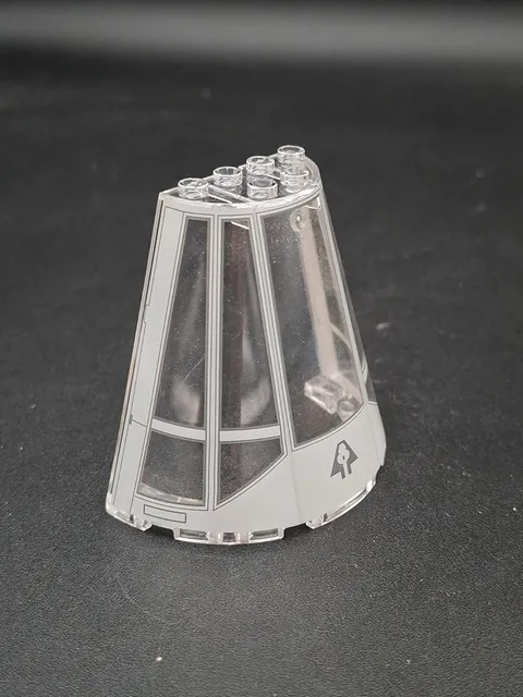 LEGO - 1x - Cone Half - 8x4x6 Millenium Falcon Pattern - 47543pb05