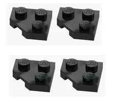 LEGO ® 4x plate 2x2 corner 45° black 26601 6174243 corner plate new cutout