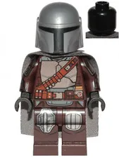 The Mandalorian / Din Djarin / 'Mando' - Silver Beskar Armor, Cape, - Used LEGO