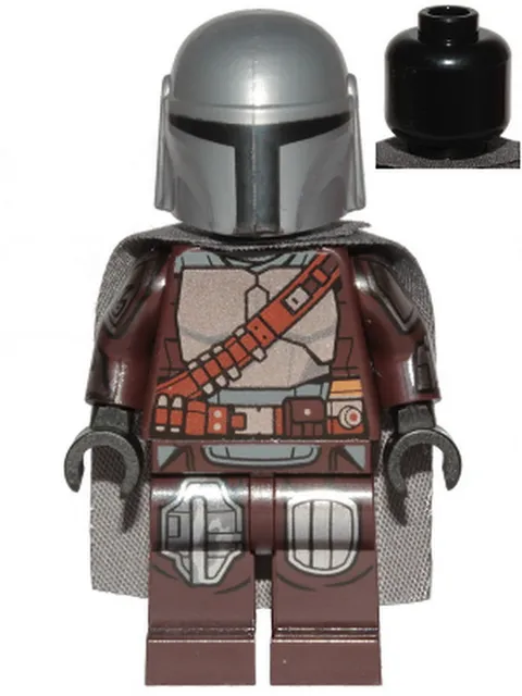 The Mandalorian / Din Djarin / 'Mando' - Silver Beskar Armor, Cape, - Used LEGO