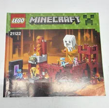 LEGO Minecraft 21122 The Nether Fortress Illustrated Instruction Manual Booklet