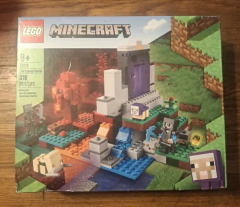 Lego 21172 Minecraft The Ruined Portal Steve Wither Skeleton 316pcs Sealed