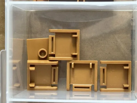LEGO Parts - Medium Nougat Container, Box 2 x 2 x 1 1/3 Lid - No 7712 - QTY 5