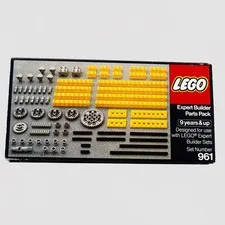 LEGO  961 Expert Builder Parts Pack-Complete w/ Original Box 1977