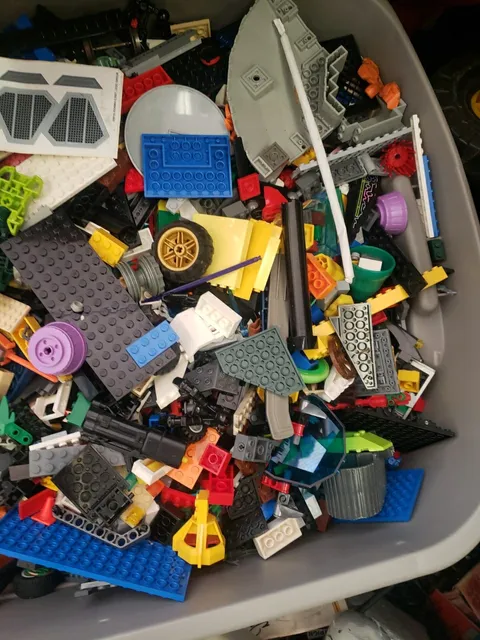 LEGO Bricks Bulk Parts Lot 10 Pounds Mixed Modern Pieces Wheels Minecraft