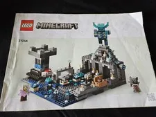 Lego Instruction Manual 21246 Minecraft The Deep Dark Battle No Bricks