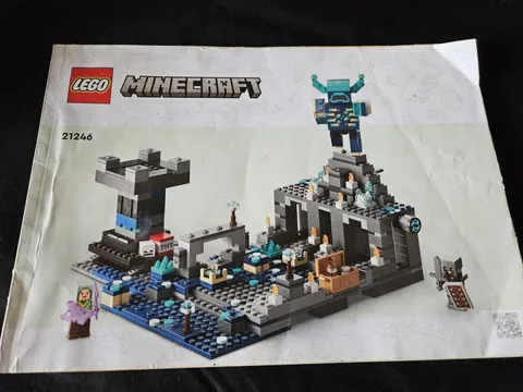 Lego Instruction Manual 21246 Minecraft The Deep Dark Battle No Bricks
