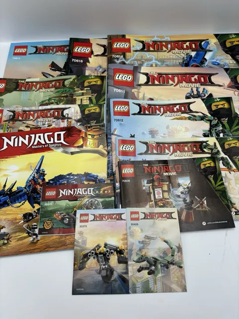 Lot Of 10 Lego Ninjago Instruction Manuals Only 70611,12,13,14,16-70606,07,08..+
