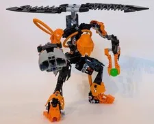 Lego #7162 Hero Factory Rotor 100% Complete W Stickers & Zamor Sphere, Year 2010