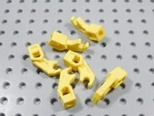 LEGO Lot of 6 Yellow Thick Support Mechanical Arms Minifig BI