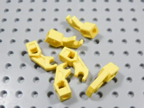 LEGO Lot of 6 Yellow Thick Support Mechanical Arms Minifig BI