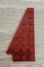 Lego 3933 3933b 45174 Dark Red Crimson Wedge Plate 8 x 4 Wing Left Piece Part