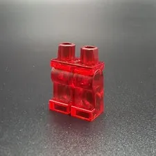 LEGO Part 970c00 (1pc) Legs Trans-Red Unreleased Prototype