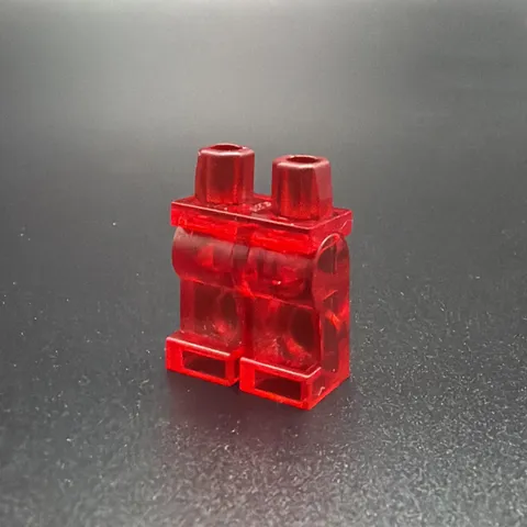 LEGO Part 970c00 (1pc) Legs Trans-Red Unreleased Prototype