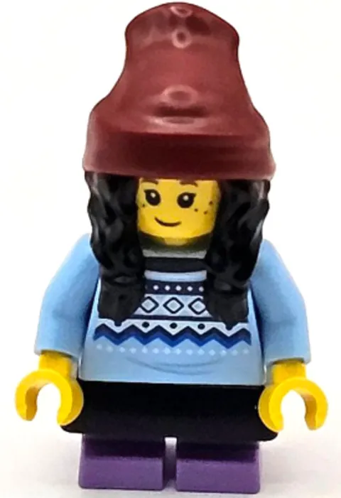 LEGO: Child Girl Bright Light Blue Fair Isle (cty1686)