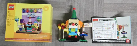 LEGO 40584 Seasonal: Birthday Diorama Brand New & 40348 Birthday Clown - Used