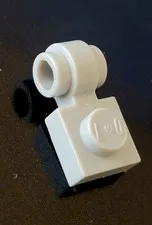 LEGO LIGHT BLUISH GRAY 4081b Plate, Modified 1X1 w/ Light Attachment /Thick Ring