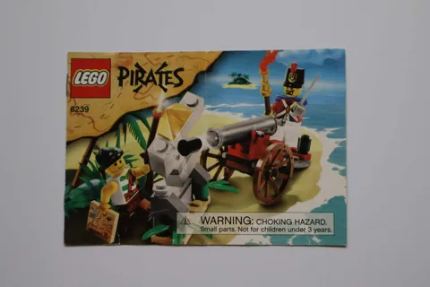 LEGO® Pirates 6239 Cannon Battle Instruction Manual Only!