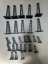 27 LEGO Black Supports 6 x 6 x 10 Stanchion Monorail Train 6990 6988 6399 6984