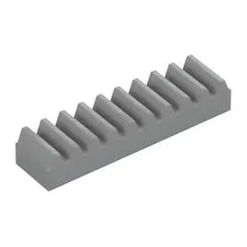 Lego Technic Bricks 10x Medium Stone Grey Racks Toothed Bar 1x4 6457283 4296 NEW