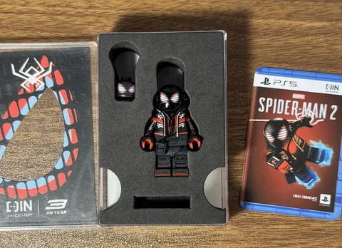 Lego Marvel Miles Morales Spiderman 2099 Ps5 Suit Custom Minifigure By Jin