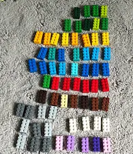 LEGO 2x4 Brick Bulk Lot Multicolor Assorted Loose Pieces 64 count