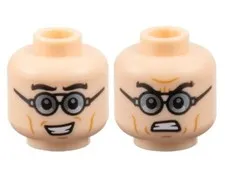 LEGO® Part 3626pb3443 - Doc-Ock Minifigure Dual-Sided Head NEW