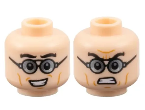 LEGO® Part 3626pb3443 - Doc-Ock Minifigure Dual-Sided Head NEW