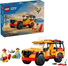 LEGO City Lifeguard Beach Rescue Truck Toy - Building Set