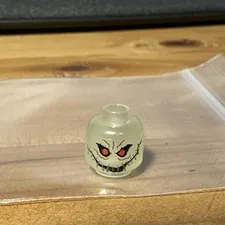 New Glow in the Dark Lego Scarecrow Head From set  7785 & 7786 Bat016