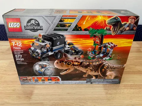 LEGO Jurassic World: Carnotaurus Gyrosphere Escape (75929) NIB, Retired!
