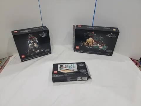 Lot of 3 EMPTY BOXES LEGO Dagaboh Jedi Training Darth Vader Mediation Lars Kitch