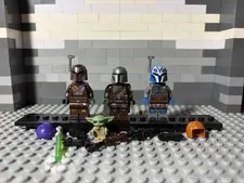 LEGO STAR WARS Mandalorian Lot Of 3 Din Djarin, Bo-Katan, Sabine Wren w/ Weapons