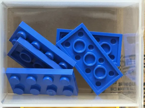 LEGO Parts - Blue Plate 2 x 4 - No 3020 - QTY 5