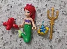LEGO Ariel Minifigure Disney Little Mermaid Princess Friends Flounder Sebastian 