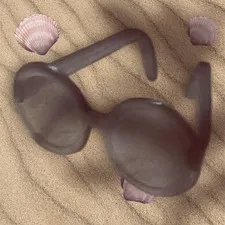 Barbie Doll BLACK GREY Small Glasses Sunglasses Shades Ken Clone Bratz