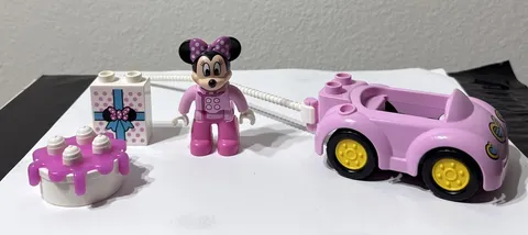 Lego Duplo 10873 Minnie Mouse Birthday Replacement LOT Of 5 Pcs Figure Car Cake