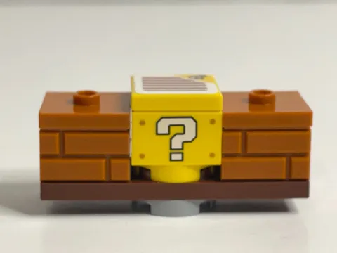 Lego Super Mario Mark Game Question Block Paladone Yellow Brown Pre School Toy