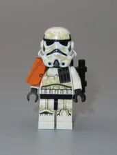 LEGO Star Wars Sandtrooper Squad leader Captain orange Trooper minifigure 75221