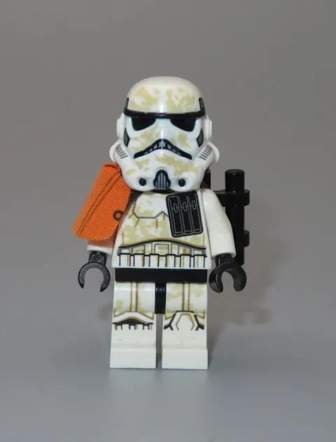 LEGO Star Wars Sandtrooper Squad leader Captain orange Trooper minifigure 75221