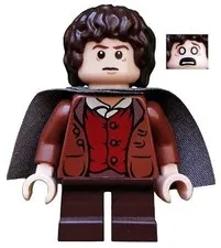 LEGO® Minifigure The Hobbit & TLOTR lor003 Frodo Baggins Dark Bluish Gray Cape