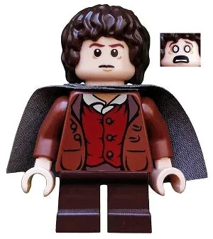 LEGO® Minifigure The Hobbit & TLOTR lor003 Frodo Baggins Dark Bluish Gray Cape