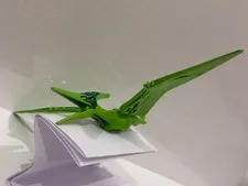 LEGO Pteranodon - Small Figure, Green and Dark Green Pattern